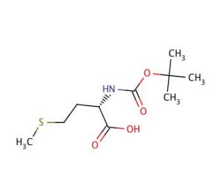 Boc-Met-OH (CAS 2488-15-5) - chemical structure image