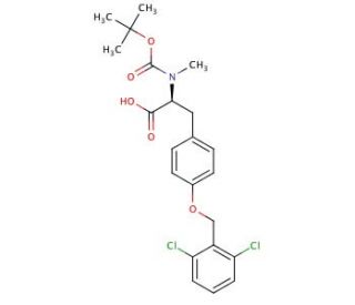 Boc-N-methyl-O-2,6-dichlorobenzyl-L-tyrosine (CAS 57817-43-3) - chemical structure image