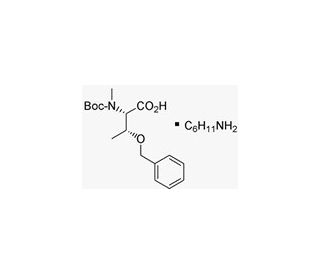 Boc-N-methyl-O-benzyl-L-threonine CHA (CAS 64263-80-5 (non-salt)) - chemical structure image