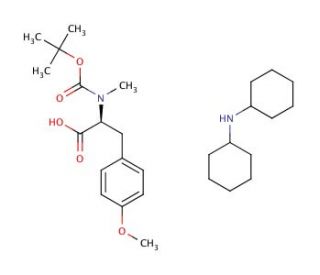 Boc-N-methyl-O-methyl-L-tyrosine dicyclohexylammonium salt (CAS 135103-27-4) - chemical structure image