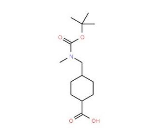 Boc-N-methyl-tranexamic acid (CAS 165947-29-5) - chemical structure image