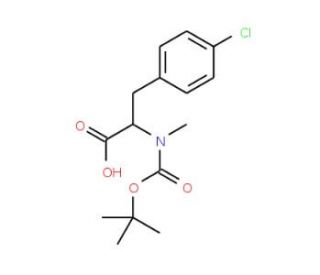 Boc-Nalpha-methyl-4-chloro-D-phenylalanine (CAS 125324-00-7) - chemical structure image