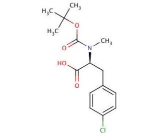 Boc-Nalpha-methyl-4-chloro-L-phenylalanine (CAS 179033-68-2) - chemical structure image