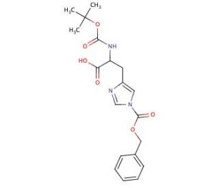 Boc-Nim-Z-L-histidine (CAS 50305-43-6) - chemical structure image
