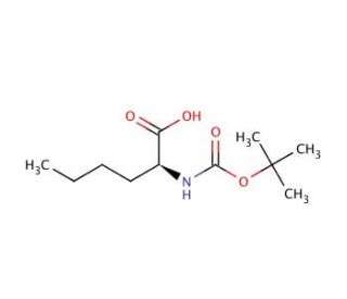 Boc-Nle-OH (CAS 6404-28-0) - chemical structure image