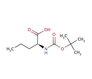 Boc-Nva-OH (CAS 53308-95-5) - chemical structure image