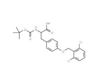 Boc-O-2,6-dichlorobenzyl-DL-tyrosine (CAS 201334-88-5) - chemical structure image
