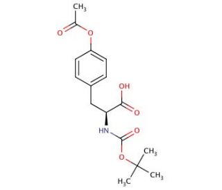 Boc-O-acetyl-L-tyrosine (CAS 80971-82-0) - chemical structure image
