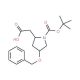 Boc-O-benzyl-L-beta-homohydroxyproline - chemical structure image