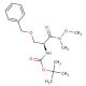Boc-O-benzyl-L-serine N,O-dimethylhydroxamide (CAS 115186-34-0) - chemical structure image