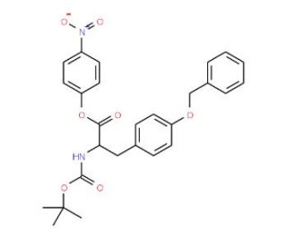 Boc-O-benzyl-L-tyrosine 4-nitrophenyl ester (CAS 13512-59-9) - chemical structure image