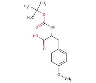 Boc-O-methyl-D-tyrosine (CAS 68856-96-2) - chemical structure image