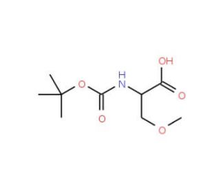 Boc-O-methyl-L-Serine (CAS 51293-47-1) - chemical structure image