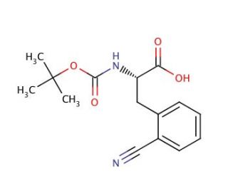 Boc-Phe(2-CN)-OH (CAS 216312-53-7) - chemical structure image