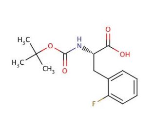 Boc-Phe(2-F)-OH (CAS 114873-00-6) - chemical structure image