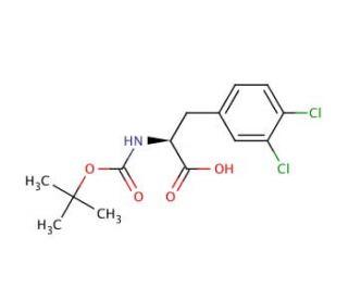 Boc-Phe(3,4-Cl2)-OH (CAS 80741-39-5) - chemical structure image
