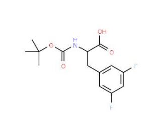 Boc-Phe(3,5-F2)-OH (CAS 205445-52-9) - chemical structure image