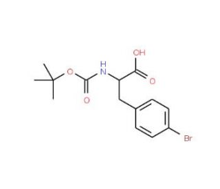 Boc-Phe(4-Br)-OH (CAS 62129-39-9) - chemical structure image