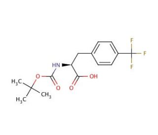 Boc-Phe(4-CF3)-OH (CAS 114873-07-3) - chemical structure image