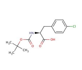 Boc-Phe(4-Cl)-OH (CAS 68090-88-0) - chemical structure image