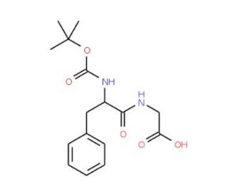 Boc-Phe-Gly-OH (CAS 25616-33-5) - chemical structure image