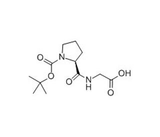 Boc-Pro-Gly-OH (CAS 51785-82-1) - chemical structure image
