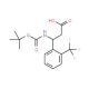 Boc-(R)-3-amino-3-(2-trifluoromethylphenyl)propionic acid (CAS 501015-17-4) - chemical structure image