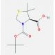 Boc-(R)-5,5-dimethyl-1,3-thiazolidine-4-carboxylic acid (CAS 117918-23-7) - chemical structure image