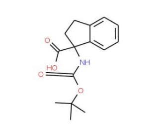 Boc-(R,S)-1-aminoindane-1-carboxylic acid (CAS 214139-26-1) - chemical structure image