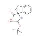 Boc-(R,S)-1-aminoindane-1-carboxylic acid (CAS 214139-26-1) - chemical structure image