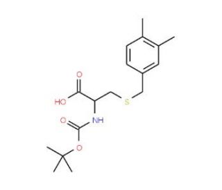 Boc-S-3,4-dimethylbenzyl-L-cysteine (CAS 41117-66-2) - chemical structure image