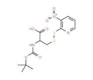 Boc-S-3-nitro-2-pyridinesulfenyl-D-cysteine (CAS 200350-73-8) - chemical structure image