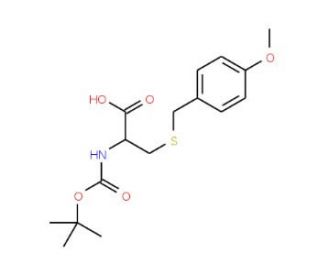 Boc-S-4-methoxybenzyl-L-cysteine (CAS 18942-46-6) - chemical structure image