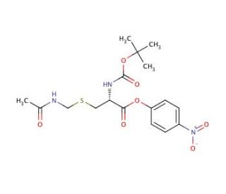 Boc-S-acetamidomethyl-L-cysteine 4-nitrophenyl ester (CAS 58651-76-6) - chemical structure image