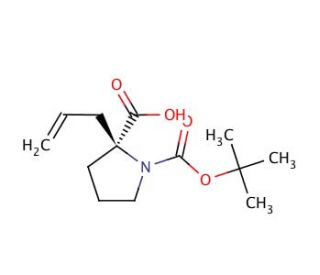 Boc-(S)-&alpha;-allyl-Pro-OH (CAS 706806-59-9) - chemical structure image
