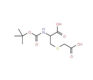 Boc-S-carboxymethyl-L-cysteine - chemical structure image
