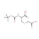 Boc-S-carboxymethyl-L-cysteine - chemical structure image
