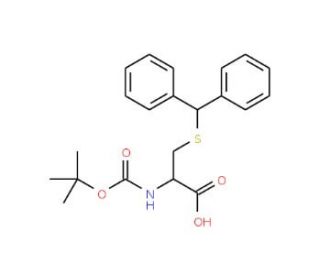 Boc-S-diphenylmethyl-L-cysteine (CAS 21947-97-7) - chemical structure image