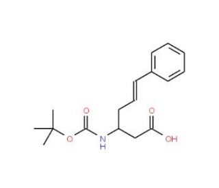 Boc-styryl-L-beta-homoalanine (CAS 270596-44-6) - chemical structure image