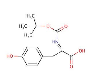 Boc-Tyr-OH (CAS 3978-80-1) - chemical structure image