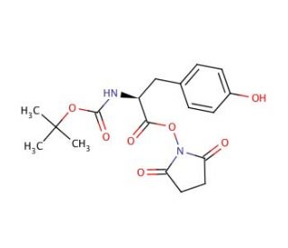 Boc-Tyr-OSu (CAS 20866-56-2) - chemical structure image