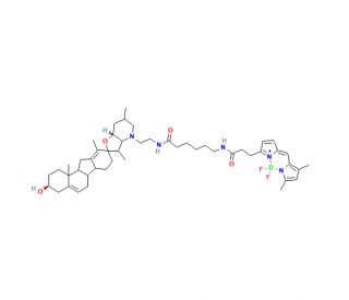 Bodipy Cyclopamine (CAS 334658-24-1) - chemical structure image