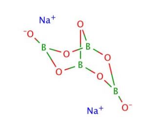 Borax Anhydrous (CAS 1330-43-4) - chemical structure image