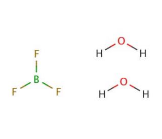 Boron trifluoride dihydrate (CAS 13319-75-0) - chemical structure image