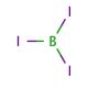 Boron triiodide (CAS 13517-10-7) - chemical structure image