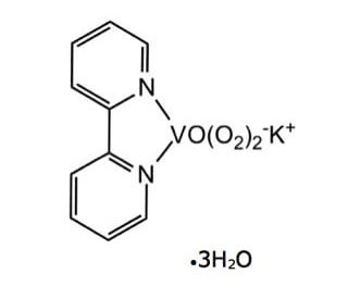 bpV(bipy) trihydrate - chemical structure image