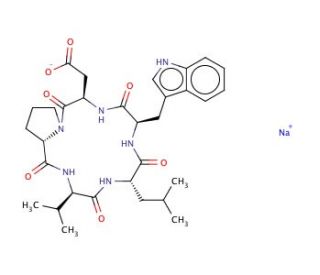 BQ-123, Sodium Salt (CAS 136655-57-7) - chemical structure image
