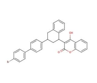 Brodifacoum (CAS 56073-10-0) - chemical structure image
