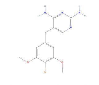 Brodimoprim (CAS 56518-41-3) - chemical structure image