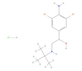 Brombuterol-d9 Hydrochloride (CAS 1353867-94-3) - chemical structure image